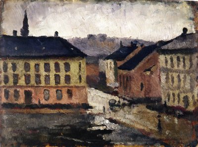 Piazza Olaf Ryes verso sud-est da Edvard Munch